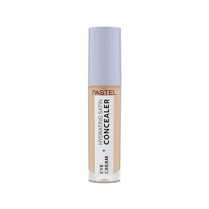 Pastel Makeup Eye Cream + Hydrating Satin Concealer: Brighten &amp; Conceal Dark Circles - 24H Hydration for Radiant Eyes