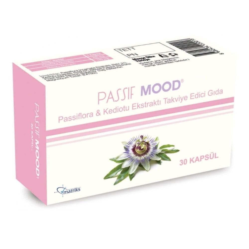 Passif Mood Passiflora &amp; Valerian Root Supplement - 30 Capsules