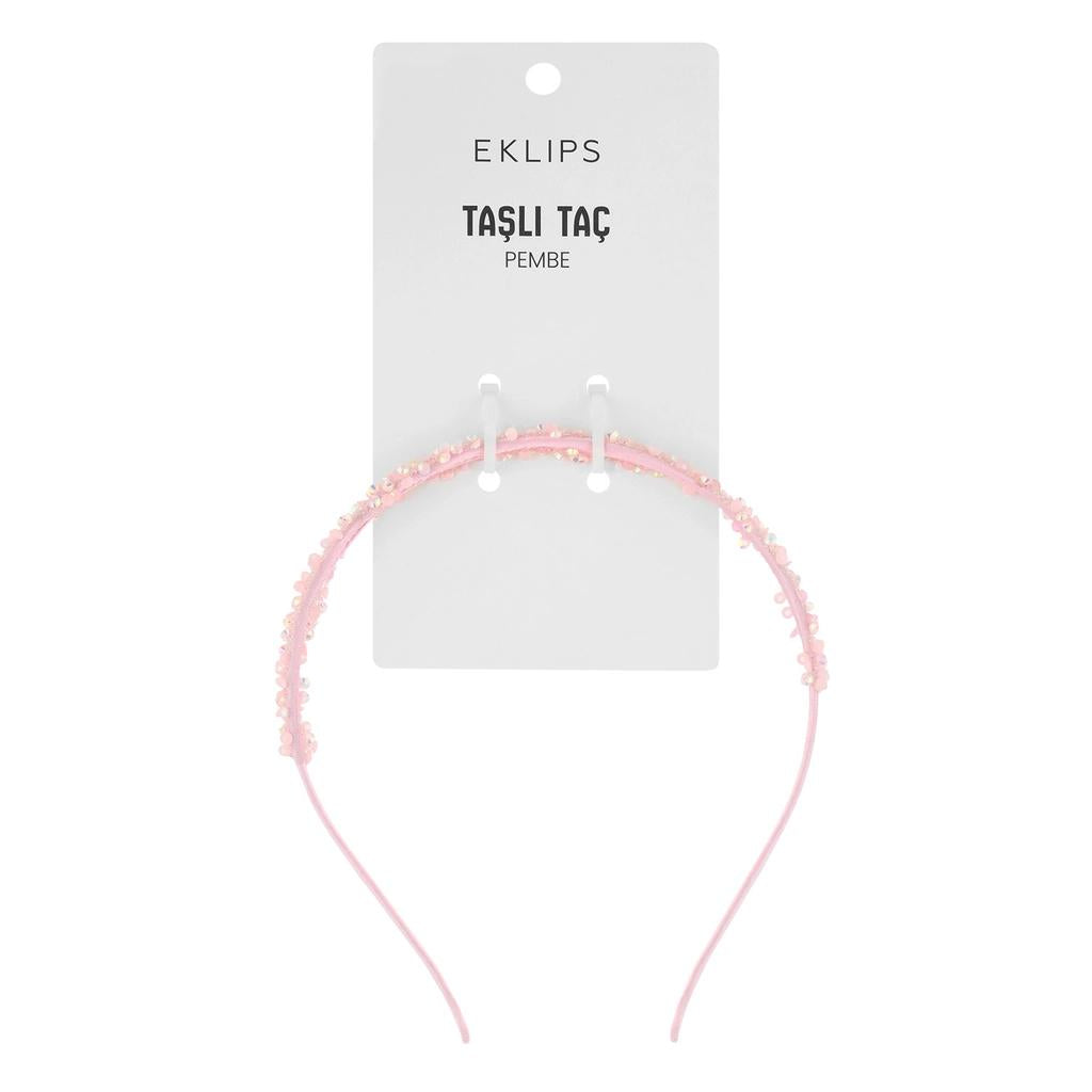Eklips Pink Stone Headband for Elegant Hair Styling