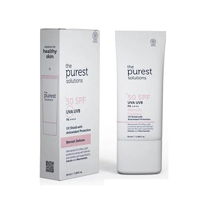 The Purest Solutions Face Sunscreen SPF50+ - Anti-Aging Skincare with Arbutin &amp; Niacinamide