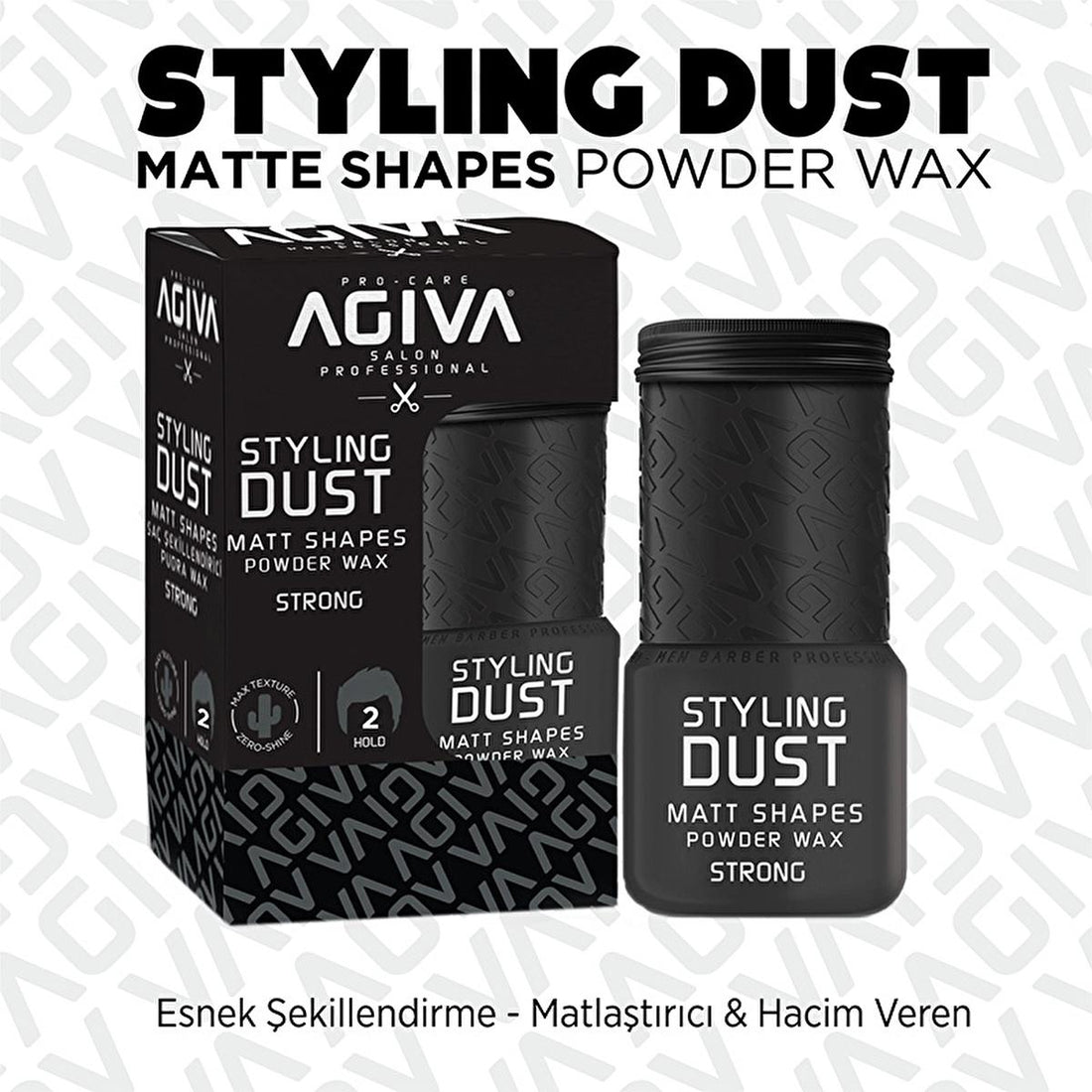 Agiva Hair Wax Powder 20g - Matte Finish, Volumizing &amp; Oil Control for Men &amp; Women