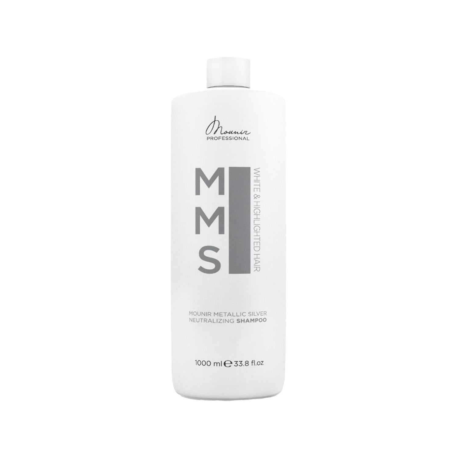 Mounir Silver Hair Shampoo for Gray &amp; White Hair - Neutralizing, 1000ml