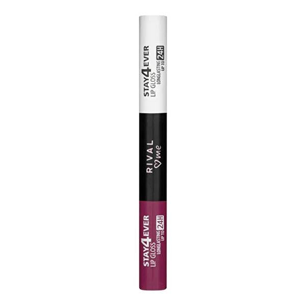 Rival Loves Me Stay4ever Deep Magenta Lip Gloss: Long Lasting, Vibrant Color &amp; Glossy Shine - 7ml