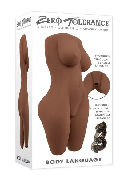 Zero Tolerance Body Language Stroker - Textured &amp; Realistic Torso
