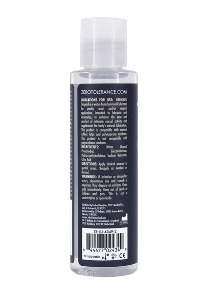 Zero Tolerance Drenched Water Based Lubricant