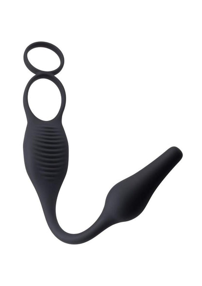 Zero Tolerance Plug And Tug Rechargeable Silicone Anal Plug and Cock Ring
