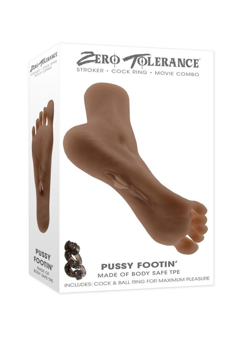 Zero Tolerance Pussy Footin’ Masturbator with Cock &amp; Ball Ring