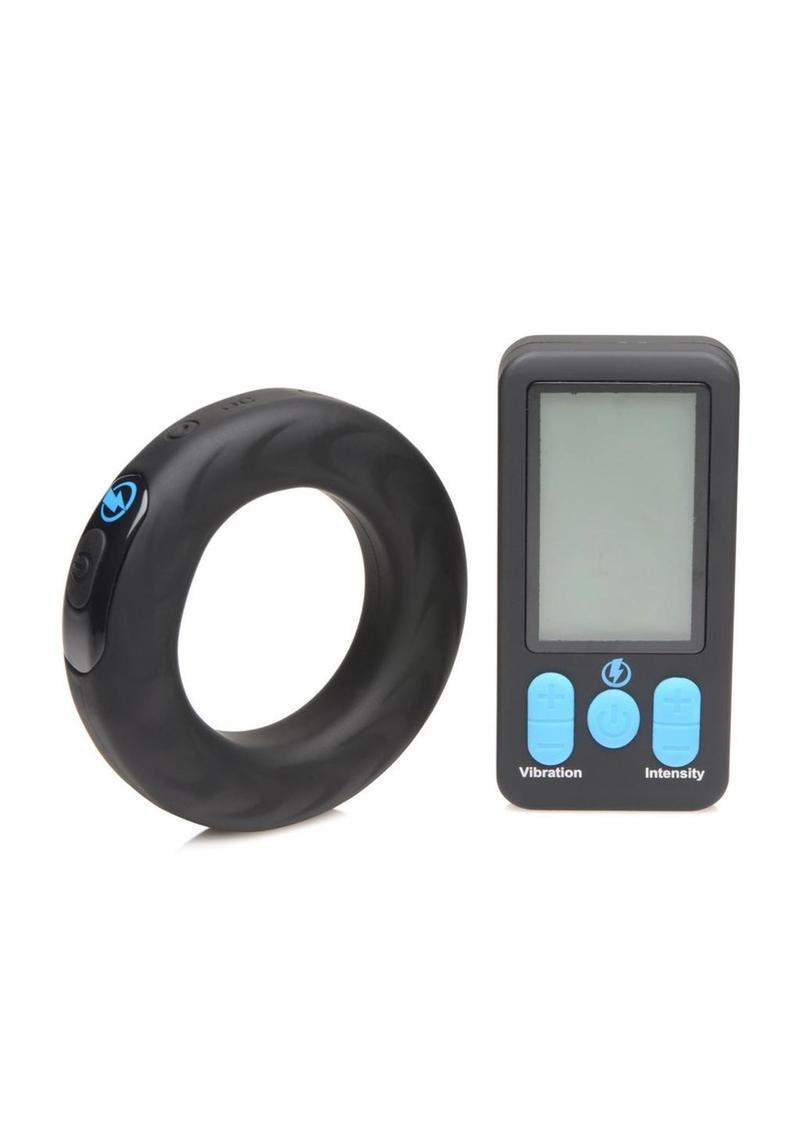 Zeus E-Stim Pro Vibrating And E-Stim Rechargeable Silicone Cock Ring