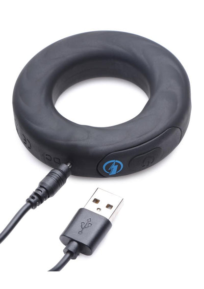 E-Stim Pro by Zeus Rechargeable Vibrating C-Ring with Remote Control