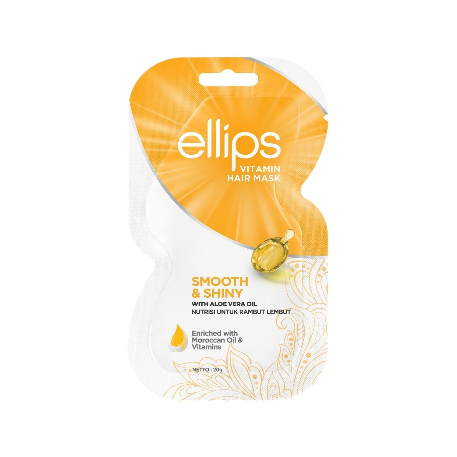 Ellips Smooth &amp; Shiny Vitamin Hair Mask for Softness 20g