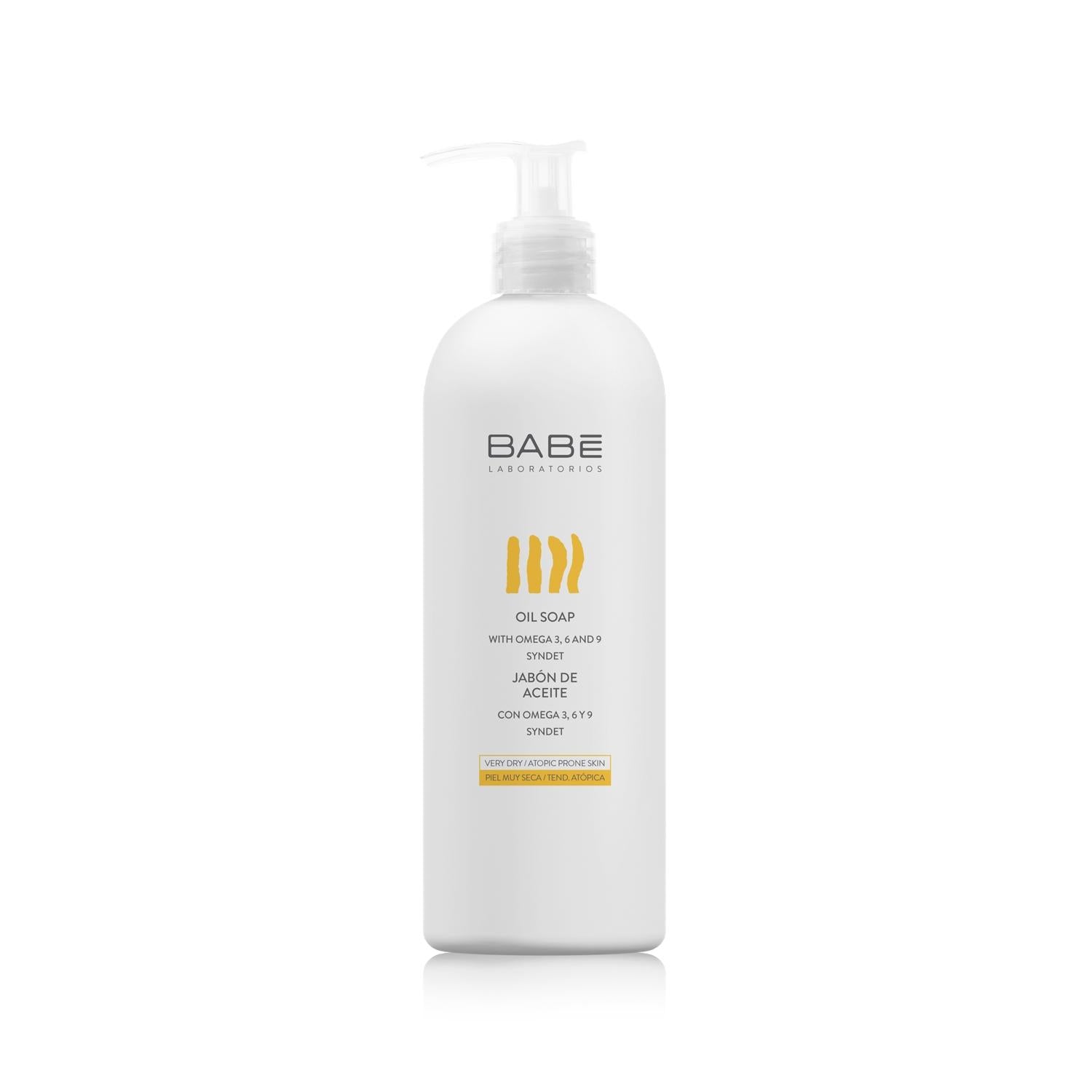 Babe Oil Soap for Very Dry &amp; Atopic Skin - 500ml Moisturizing Body Wash, Gentle Eczema Relief