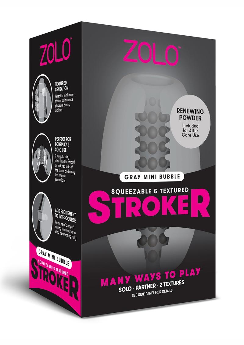 ZOLO Mini Bubble Squeezable And Textured Stroker Versatile Pleasure
