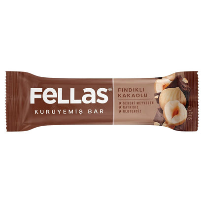 Fellas Hazelnut &amp; Cocoa Nut Bar Delicious Fiber Snack 30g