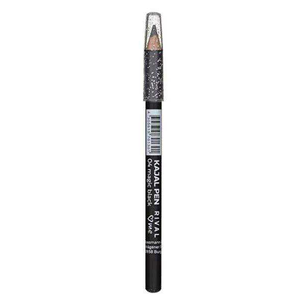 Rival Loves Me Magic Black Kajal Eyeliner Pencil: Soft, Smudgeable, &amp; Long-Lasting - Define Eyes with Intense Color