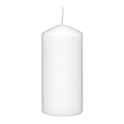 Rubin Licht White Cylinder Candle for Home Decor 150x75mm